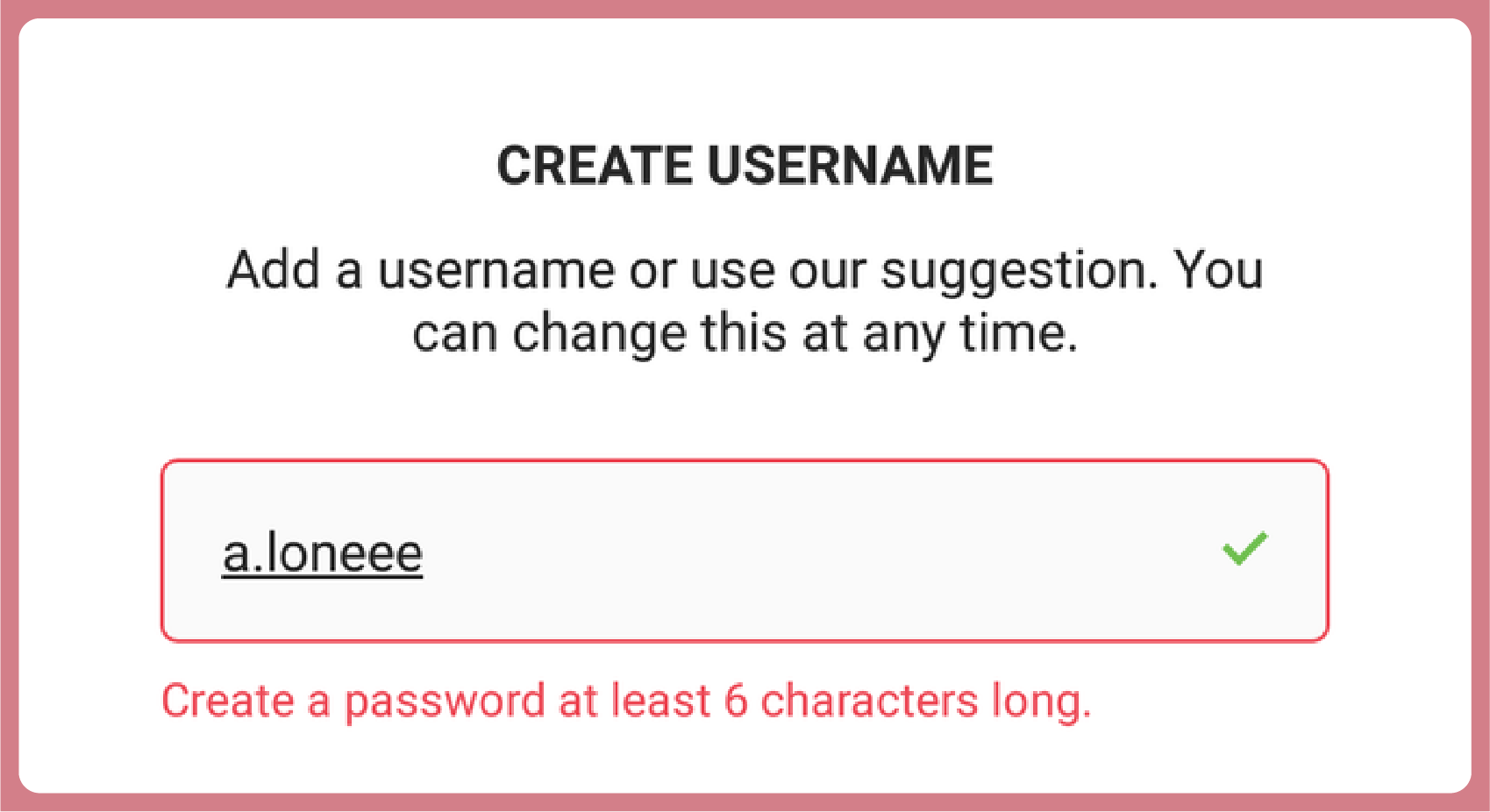 creating strong password