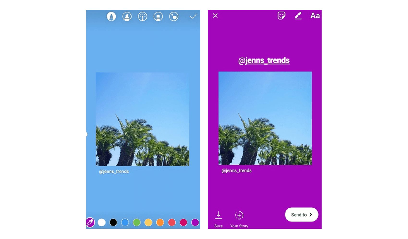How To Change The Instagram Story Background Color